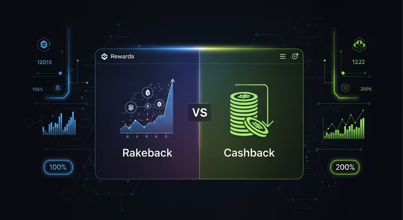 Rakeback vs cashback mathematical comparison for crypto casino players at Kikabet
